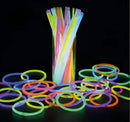 Kit 100 Pulseiras Neon Balada Brilho Fluorescente Festa