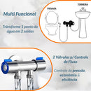 Registro 1/2 Torneira Saída Dupla Ducha Higiênica Lava Louça
