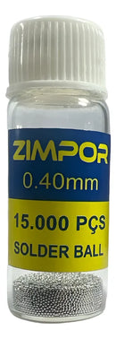 Esferas De Solda Bolas Reballing Bga Chumbo Vários Diâm 0.40mm