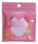 Esponja Para Pó Melu RRS01 Fluffy Puff Cor Rosa