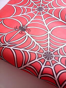 Tnt Estampado Teias Homem Aranha Decoracao 1,4m X 2 Metros