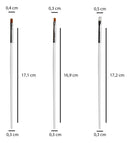 Kit 15 Pincéis Decoração De Unhas Gel Nail Art Branco Manicure Pedicure Alongamento Unha Gel Acrílico