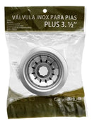 Válvula Americana De Inox 3 1/2 + Cestinha Pia Cozinha Cuba