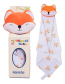 Naninha Para Bebe Bichinhos Com Porta Ch Raposa Laranja