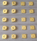 10 Botões Magnético Imantado Dourado 18mm P/ Costurar.