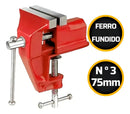 Torno Morsa De Bancada Numero 3 Pol 75mm Sparta Fixa Mini