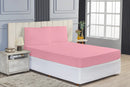 Jogo De Lençol Casal 3 Peças Percal 200 Fios 100% Algo Rosa