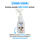 Educador Adestramento Cão Xixi Certo Sanitário Higiênico Adestrador + Spray Anti Mordida Moveis Objetos - Petliz