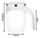 Caneca Térmica Copo Magnética Mixer Café Inox Misturador Cor Branco Liso 380mL