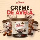 Pasta de Amendoim La Ganexa Zero Açúcar Pote 450g Sabor Creme de Avelã