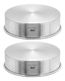 Kit 2 (duas) Forma Assadeira Bolo Caseiro Redonda 25 X 7 H83 Alumínio