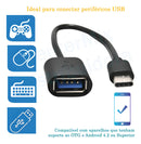 Cabo Usb Femea X Tipo C Macho Otg