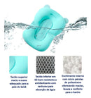 Almofada de Banho para Bebê Azul Baby Infantil Anatômica Ursinho Menino Menina