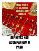 Pasta Mostruário Pano Estojo Preto P/ Jóias Veludo 52x42cm