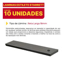 Kit Lamina Estilete Starrett Larga 18mm C/10 Ks06r-1