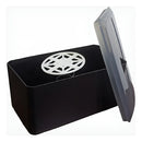 DISP. INTERFOLHA BALCÃO PRETO C/ TAMPA CRISTAL