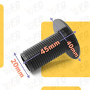 Plug Tapa Furo Pia Lavatório Bidê Cromado Abs 1/2 Luxo Cor Preto