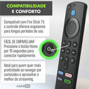 Controle Remoto Com Voz Compativel Amazon Fire Stick Tv 4k Lite Brinde Pilha Aaa Casenn Preto