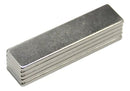 Kit com 10 Peças Ímã de Neodímio Retangular 40x10x2mm, Super Forte para Fixação, Projetos e Indústria