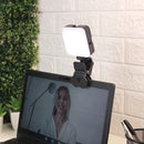 Luz de videoconferencia Led Iluminação Fotográfica Noturna Com Clip Portátil Celular E Notebook Reunião Online Fotos e Videos Preto Knimp