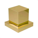 Acabamento De Registro Quadrado Dourado De Metal Padrão Deca Dourado Brilhante