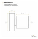 Kit 2 Acabamento Quadrado Registro Padrão Deca Metal Potenza Preto Fosco