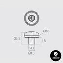 Kit 12 Puxadores Móveis Porta Gaveta Vitória Branco