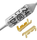 Fusível Térmico 240 Graus 10a 250v 10 Pçs +20 Terminais Luva