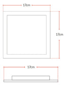 Painel Led Alu 12w 6500k Emb. Quadrado 110v/220v 17cm Avant