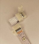Kit 10 Conector L Emenda Rapida 10mm 4 Vias P Fita Led Rgb Tensão de operação 12V