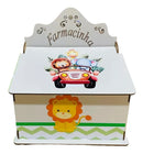 Kit Higiene Bebê Selva Safari 8 Peças Mdf  Adesivado Novo  Adesivado