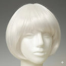 Peruca Chanel, Feminina Cosplay, Fantasia, Car Branco