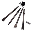 Martelete Pneumatico Rebarbador Com 4 Ponteiras - Potente Cor Preto PNW150MT