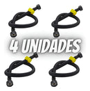 Rabicho Flexivel 50 Cms Engate Mangueira Trançado Aço Inox Acabamento Preto/fosco Cor Preto