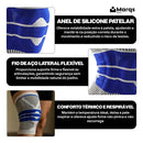 Kit 2 Joelheiras Articulada Compressão Ortopédica Crossfit Alivia Patelar Dor Joelho Proteção Perna Tamanho G
