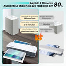 Plastificadora Laminadora A4 , Fria/quente Laminadora, Velocidade 280 Mm/min, Abs Anti-travamento, Com 9 Folhas Para Laminação, Ideal Para Escolas E Casas