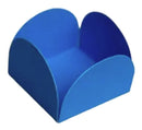 100 Forminhas Para Doces 4 Pétalas Brigadeiro Ani Azul royal