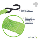 Cinta Para Carga Catraca Automatica Retrátil 680kg Nevvo Cor Verde