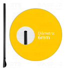 Canudo Colher Mexedor Preto Strawplast Para Drinks 100 Und