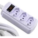 Filtro De Linha 3 Tomadas 1,5m 20a Branco Force Line