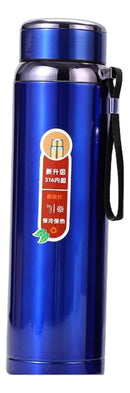 Garrafa Térmica Inox 1000ml Squeeze Camping Vedação Água Cor Azul