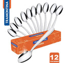 Kit 12 Colheres Café Tramontina Aço Inox