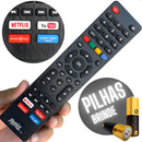 Controle Remoto Para Tv Philco Smart Teclas Netflix, Youtube, Globoplay E Prime Video