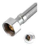 Engate Flexível Trançado 60Cm Prateado Zrz Cromados