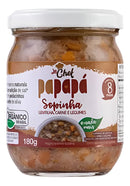 Sopinha Em Pedaços Lentilha, Carne E Legumes Orgânica Papapá