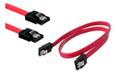Kit Cabo Sata Dados E Força Para Ssd Hd Gravador Dvd Cor Preto e Vermelho