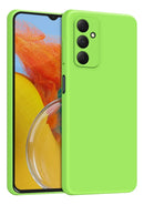 Capa Capinha Case Aveludada Para Samsung Galaxy Verde-limão