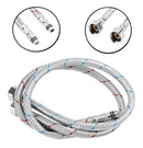 Engate Mangueira Flexível Misturador Monocomando 50cm Par º Acabamento Prateado Cor Prateado