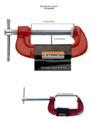 Grampo Marceneiro Leve Tipo C 3 Polegadas Multiuso Starfer