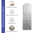 Capa Protetora Para Vestido Longo Noiva Madrinha Tnt Anti Mofo Umidade Cor Branco